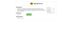 Desktop Screenshot of mysqlfront.de